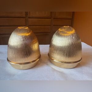 Napier Gold Salt and Pepper Shakers